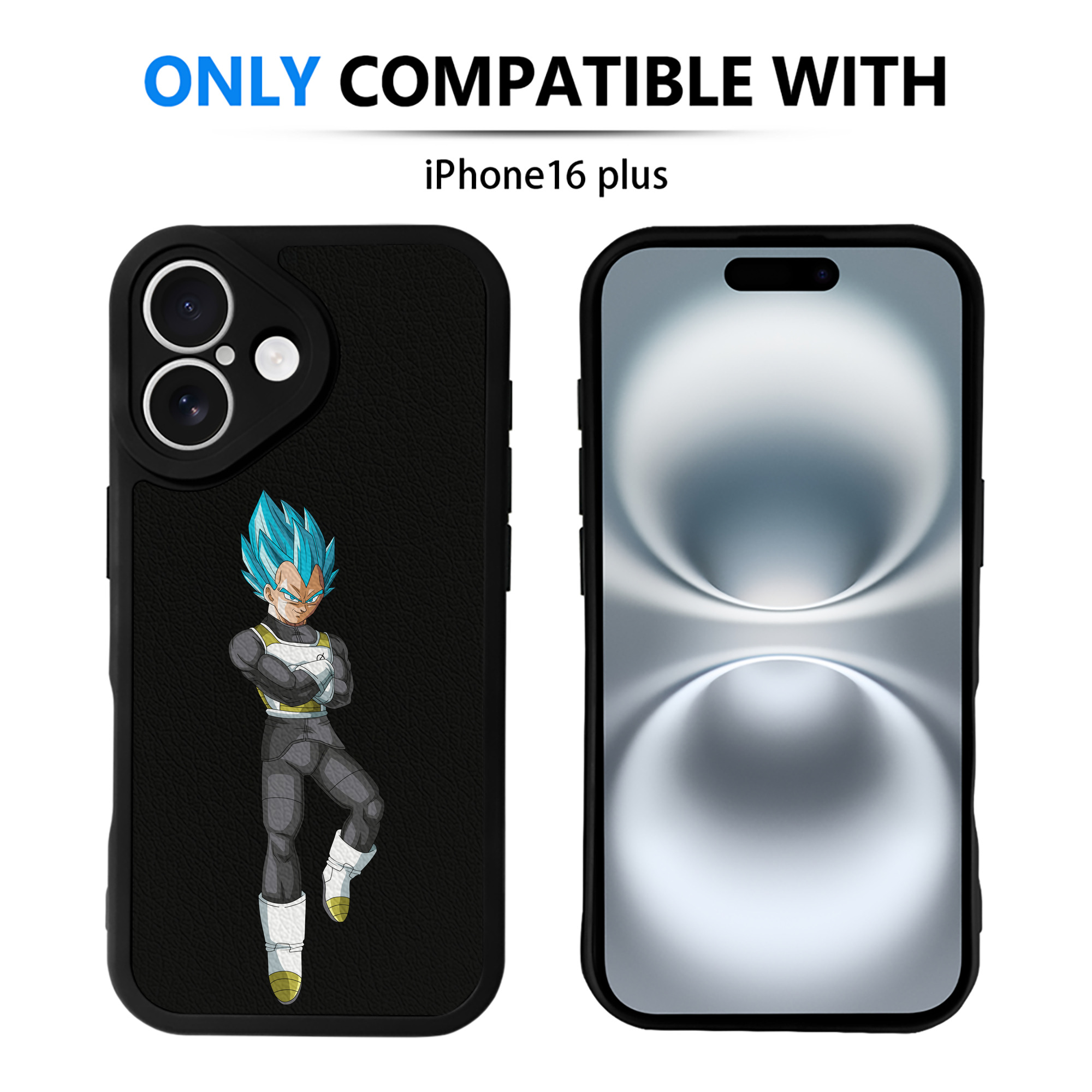 （画像用） ドラゴンボール ベジータ四世（Bejīta Yonsei）DRAGON BALL Vegeta IV 【iPhone 16シリーズ対応】シリコンスマホケース（レザー調） 材質：シリコン